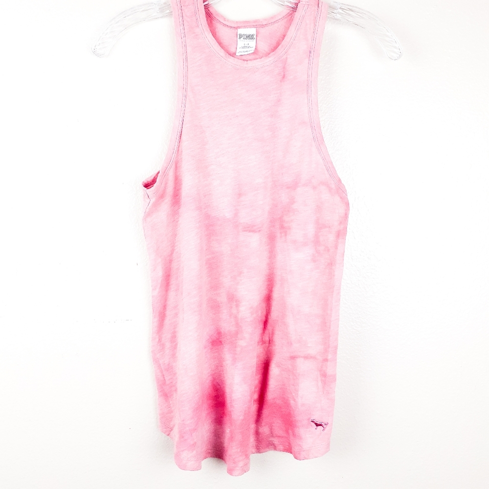 PINK VS Bleach Tie Dye Sleeveless Top Sz Small